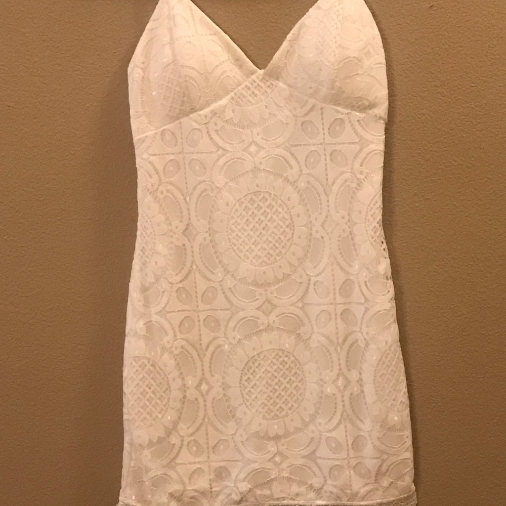 Lace slip dress
